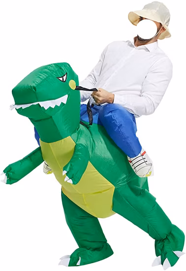 Disfraces Inflables de Halloween, Disfraz Inflable de Dinosaurio para Adultos