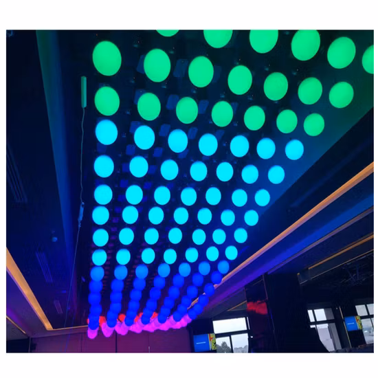 Luz motorizada DMX, cabrestante volador, luces cinéticas, Motor, bola de elevación LED colorida