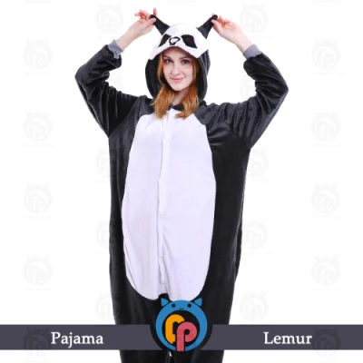 Trajes de pijama de mono de cola larga de animales adultos de invierno baratos